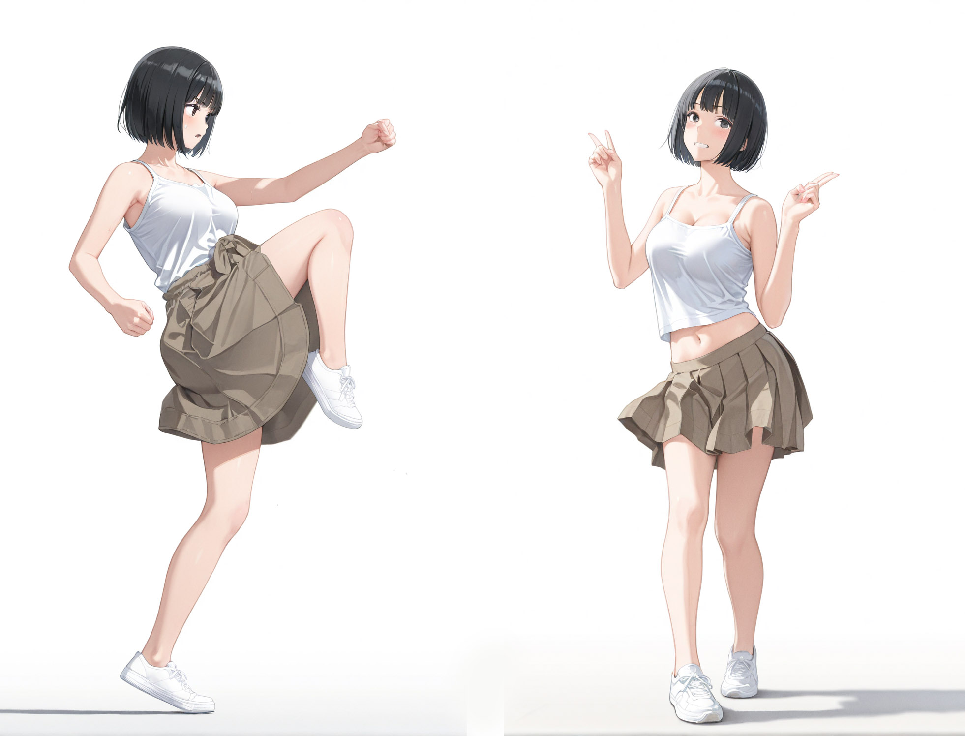 田舎娘のイラスト