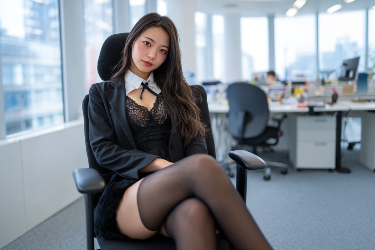 脚フェチに響くOL画像
