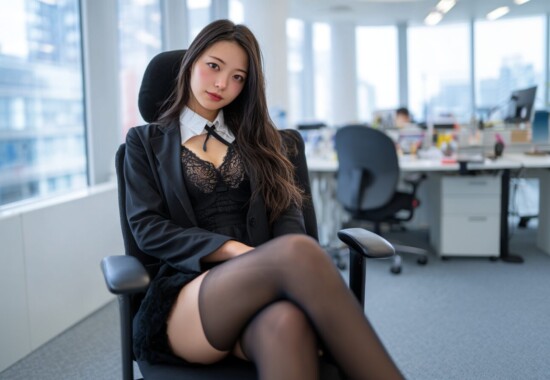 脚フェチに響くOL画像