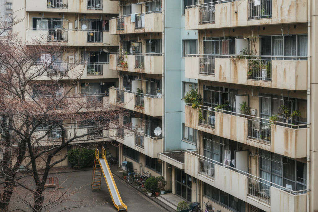 寂れた昭和の団地