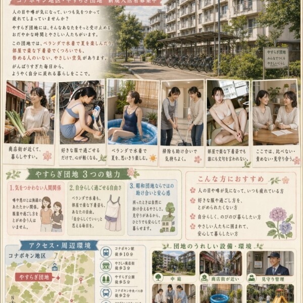 地味な人妻が集まる団地の入居案内